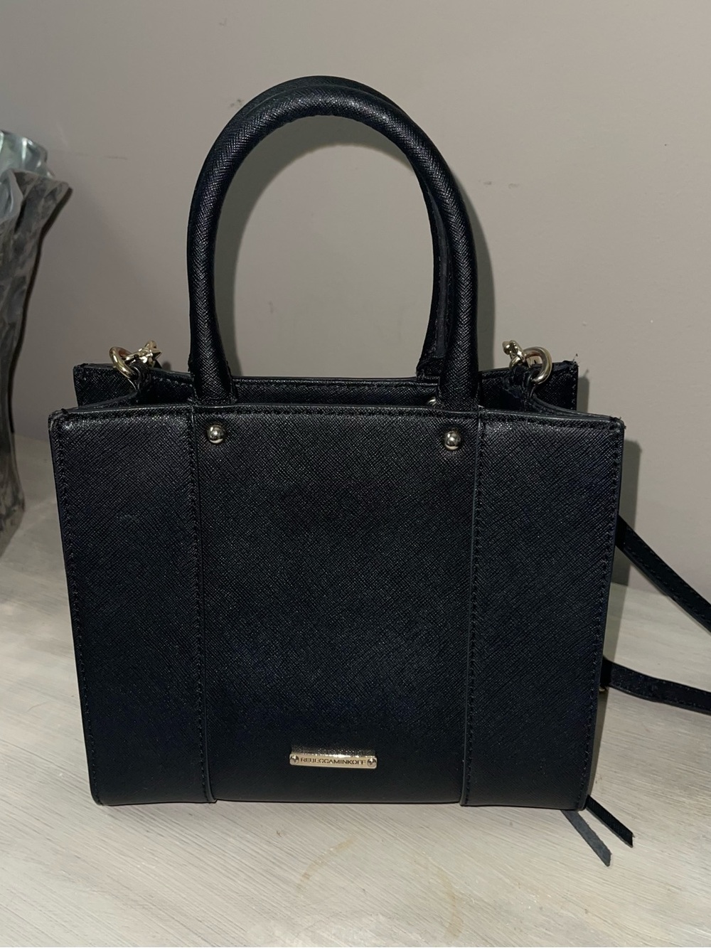 Rebecca Minkoff Black Structured Tote Handbag